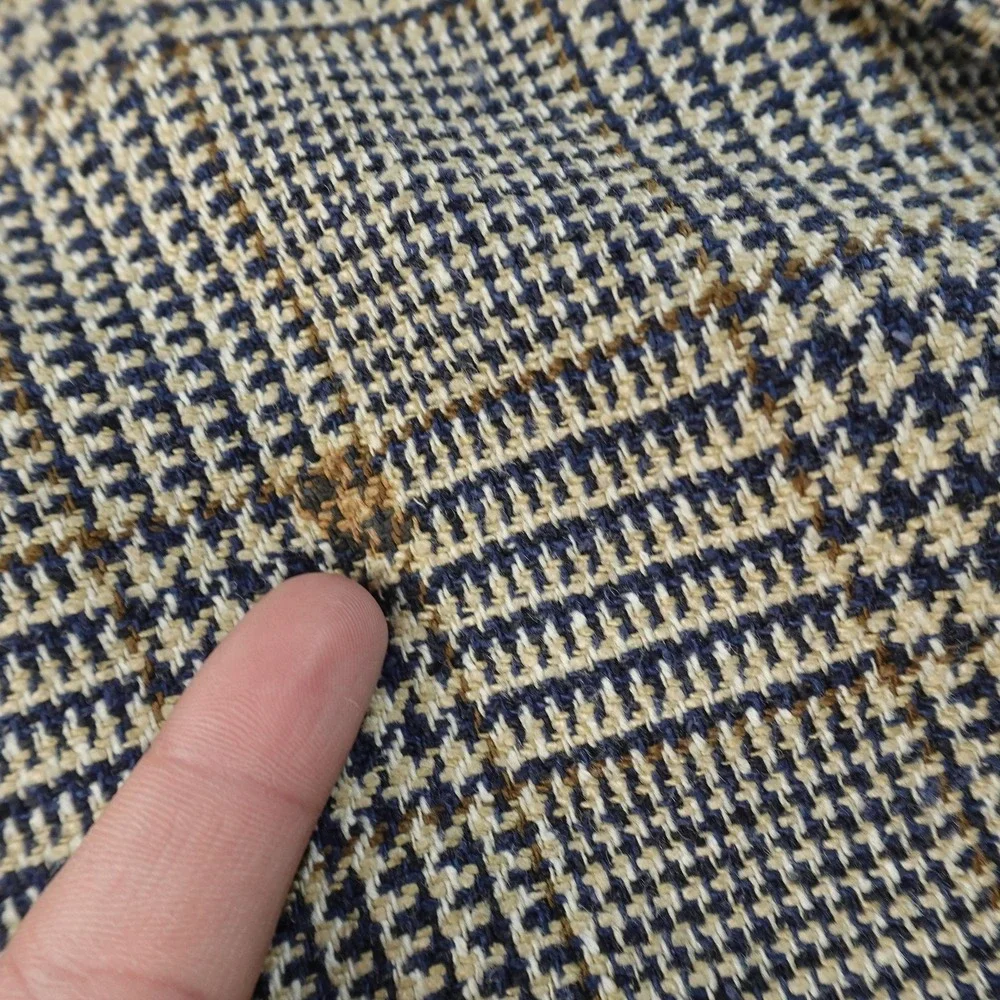 VTG Brooks Brothers Blazer Mens 42L Brown Tweed Plaid Sport Coat Suit Jacket USA